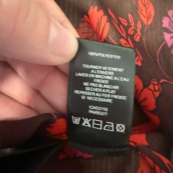 Sanctuary Sheer Floral Blouse Women’s Small Black Red Purple - Picture 4 of 8